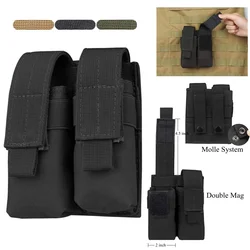 Porta cargadores MOLLE doble para pistola 9mm y 1911