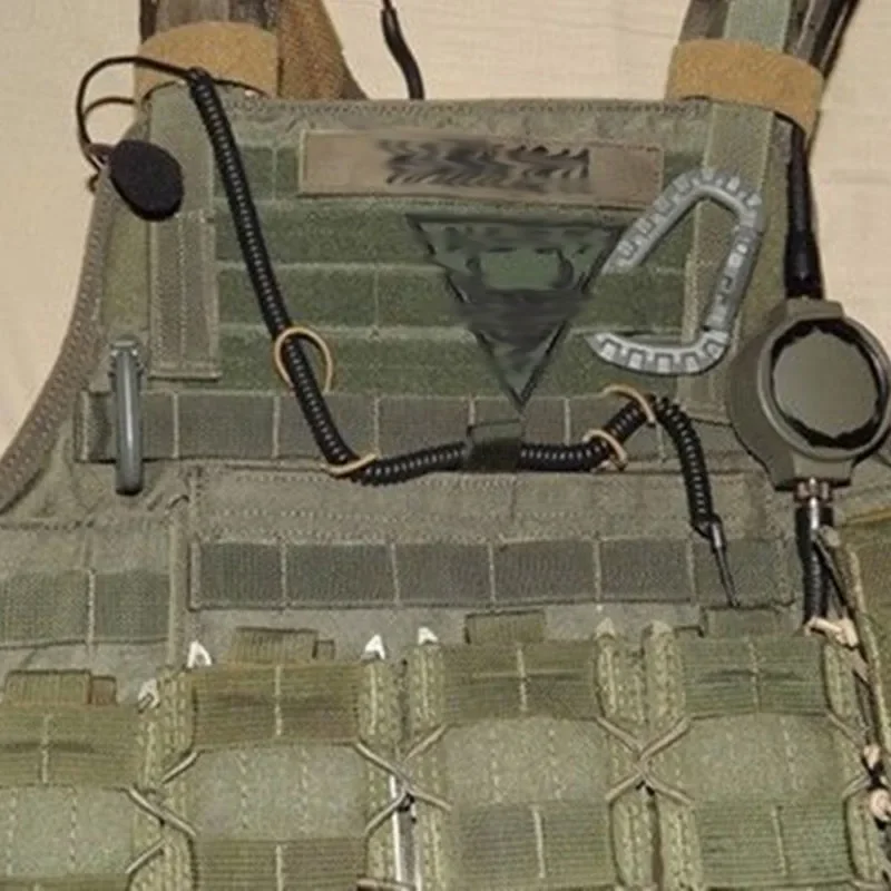 Hebilla de cinta elástica MOLLE táctica, soporte de antena, hebilla de encuadernación de antena PTT, tubo de palo, cuerda elástica, hebilla de correas - imagen 2