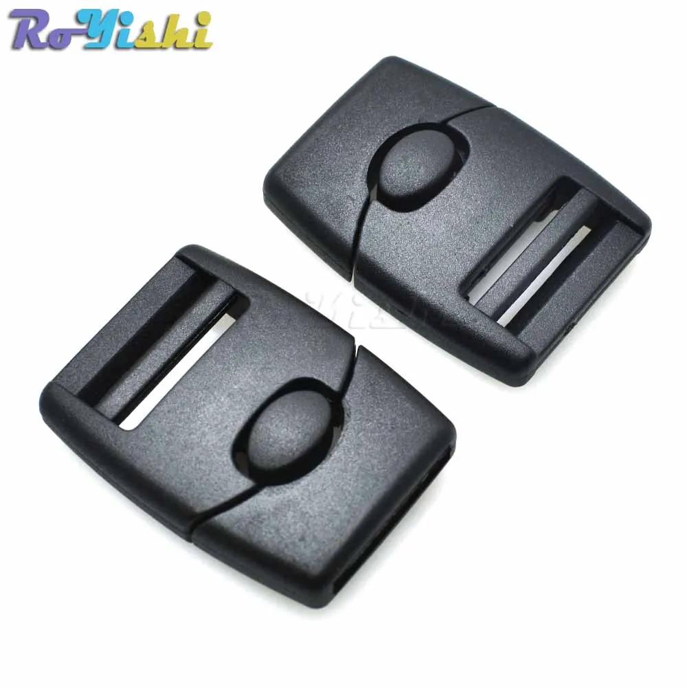 2 unids/pack 3/4 "(20mm) correas hebilla de liberación central de plástico para bolsos correas de mochila cinturones - imagen 4