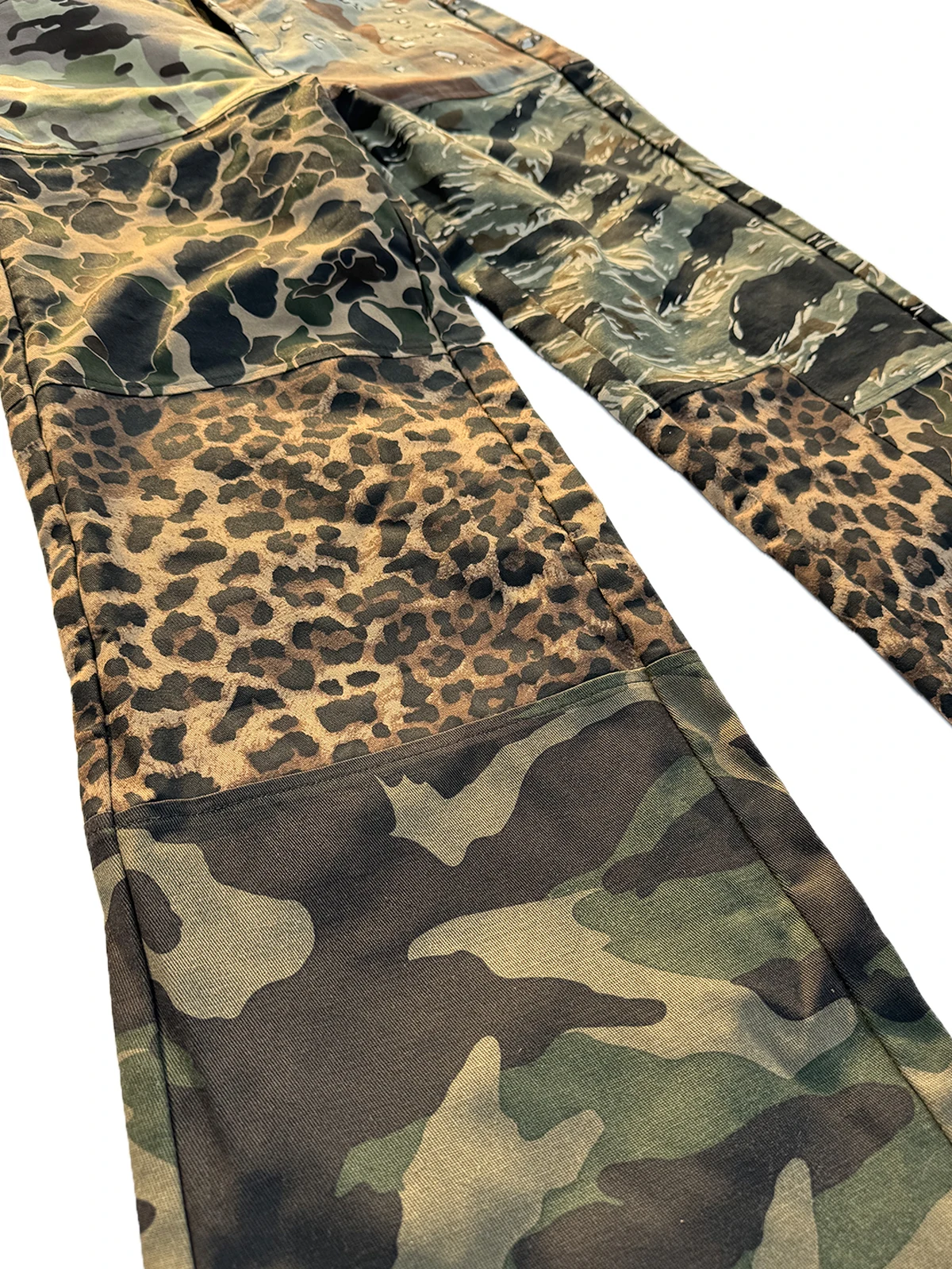 Pantalones de trabajo de empalme de camuflaje al aire libre tubo recto ultra suelto efecto adelgazante versátil - imagen 2