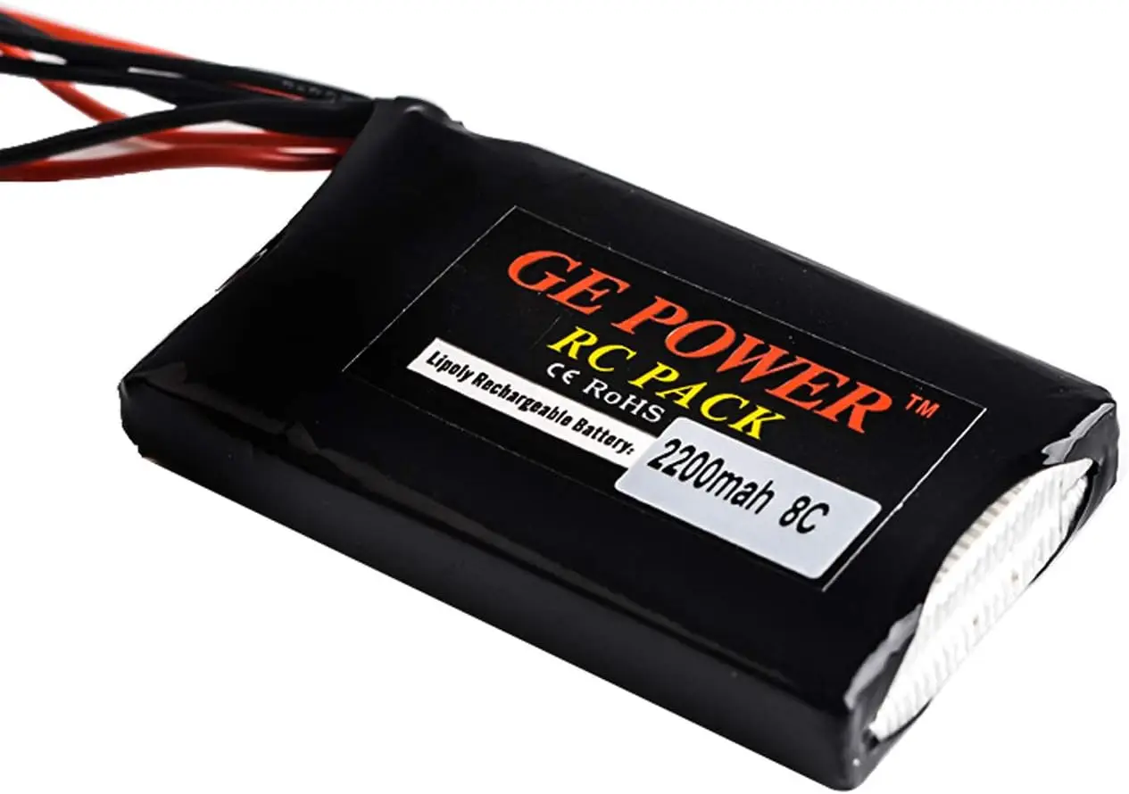 Batería Lipo 7,4 V 2200mah 8C para Futaba T6J T8FG 12FG accesorios para transmisor Radio Control remoto batería recargable de 7,4 V - imagen 4