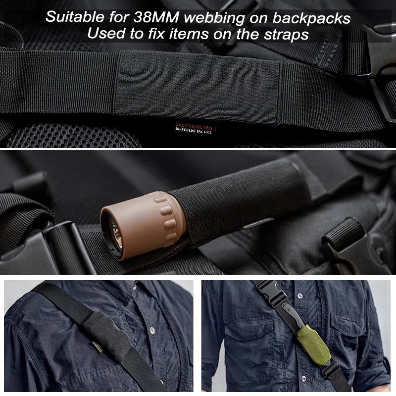 Cinturón táctico, cubierta de herramienta de alta elasticidad, cinturón de 38-40mm, transporte oculto, cuchillos EDC, cuchillos plegables, funda para linternas - imagen 4