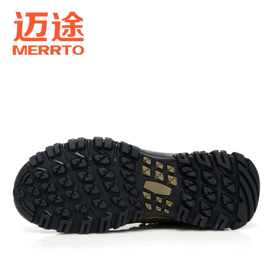 MERRTO-zapatos de senderismo de cuero de vaca para hombre y mujer, botas tácticas de Trekking, caza, turismo, montaña, zapatillas de escalada transpirables - imagen 4