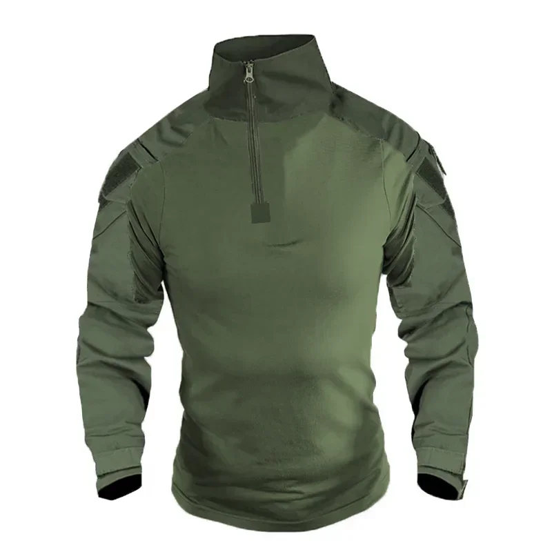 Camisas de Paintball Airsoft para hombre, camisa táctica de algodón de camuflaje CP Multicam, ropa de combate del Ejército, ropa de caza resistente al desgaste - imagen 2