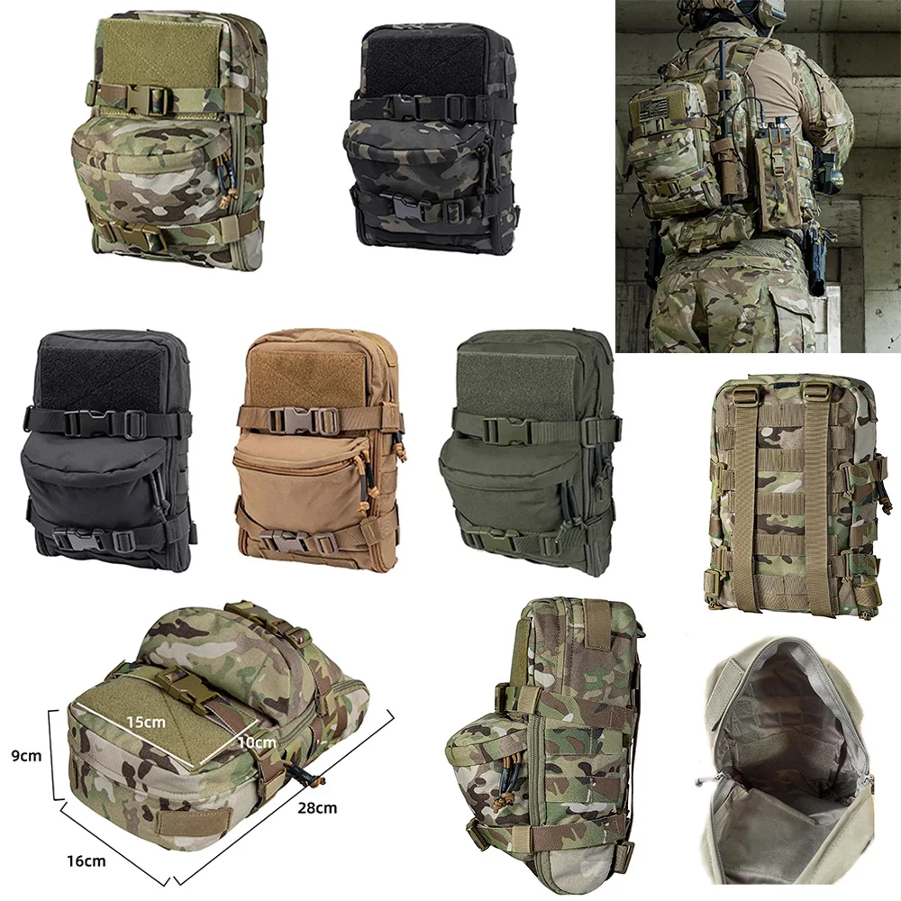 Chaleco táctico deportivo para caza al aire libre, bolsa de hidratación Molle, mochila de hidratación, bolsa JPC MOLLE, Mini bolsas de agua deportivas para caza - imagen 2