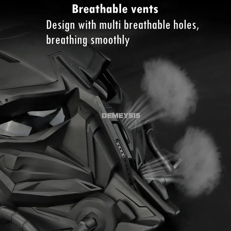 Máscara táctica de cara completa, accesorio de fotografía de película, decoración, disfraz, máscara de vendaje de ciencia ficción, máscaras de protección de combate de Paintball - imagen 5