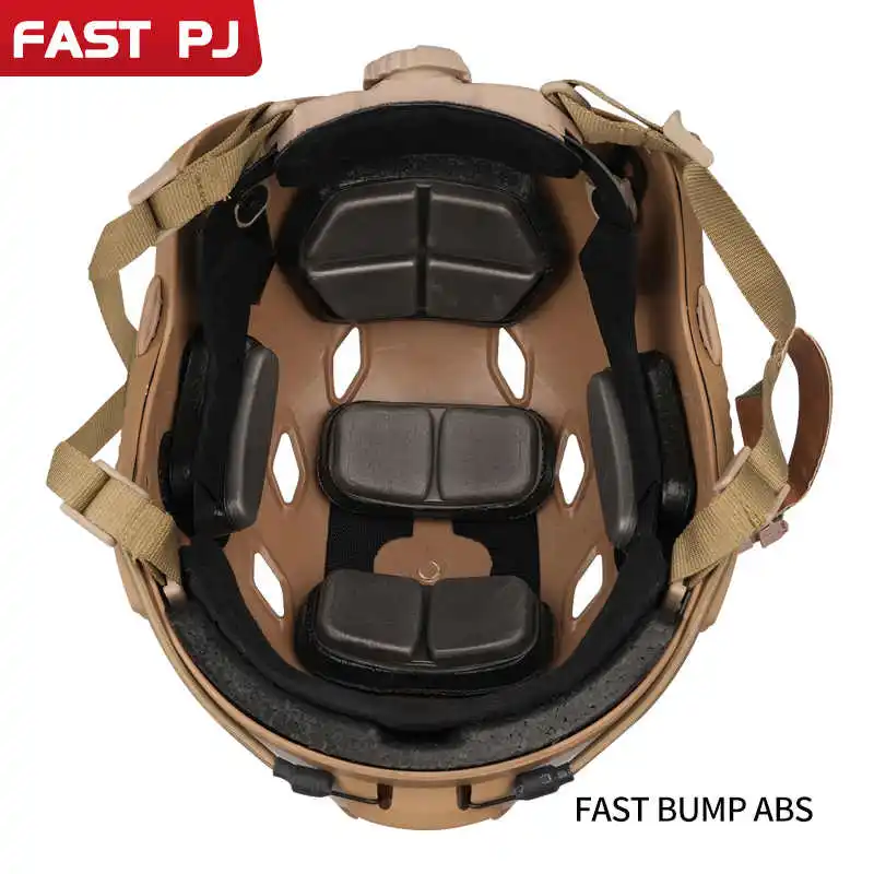 Casco táctico de entrenamiento de paracaídas FAST BUMP ABS de alta resistencia para escalada al aire libre persona Real casco anticolisión de campo - imagen 5