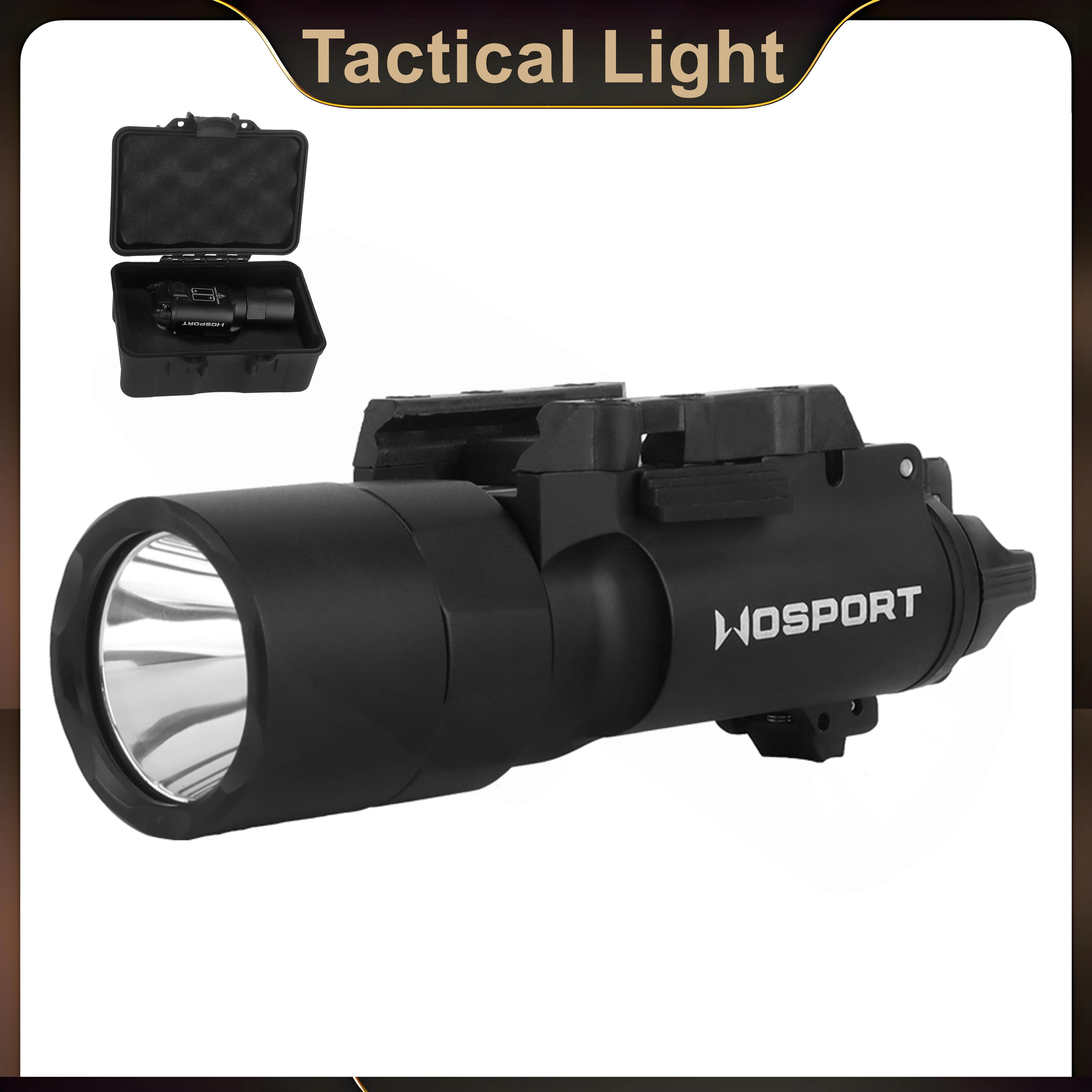 Casco táctico luz pistola linterna 800 lúmenes estroboscópico para Airsoft caza al aire libre tiro X300U-A Compatible