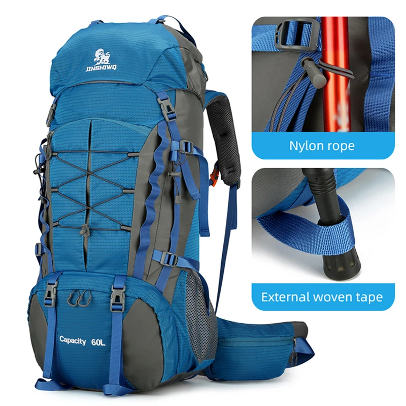 Mochila de Camping de 80L, bolsa de viaje para senderismo y montañismo, escalada al aire libre, equipaje de senderismo, mochila grande de almacenamiento deportivo - imagen 4