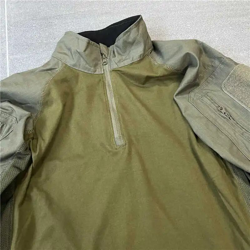 Traje táctico de rana GEN2 HT, traje de entrenamiento transpirable de piel de rana de camuflaje multi terreno, conjunto de camisa y pantalones, estilo Ranger Green PRO - imagen 5