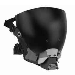 Máscara media cara táctica protección facial Paintball y Cosplay