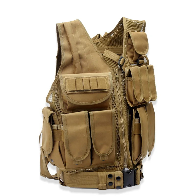 Molle combate ejército tiro Paintball chaleco CS caza al aire libre chaleco multibolsillo militar ropa a prueba de balas equipo táctico - imagen 3