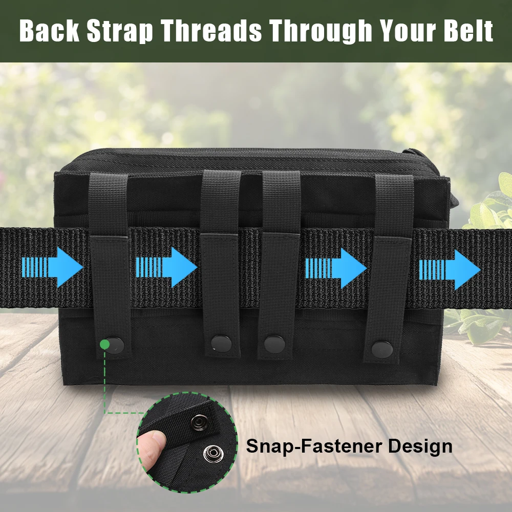 Bolsa táctica para revistas, bolsa Molle Mag de 9mm, bolsa para administrador, bolsa para revistas de pistola, soporte para cartuchos, bolsa de caza con 10 ranuras para revistas - imagen 3