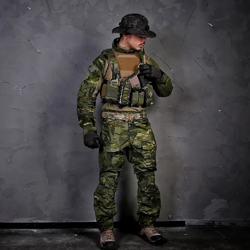 Emersongear, camisas de asalto, pantalones, conjunto de uniforme de combate para hombre, traje táctico de entrenamiento Gen3, Tops, pantalones Cargo de servicio, nailon MCTP - imagen 4