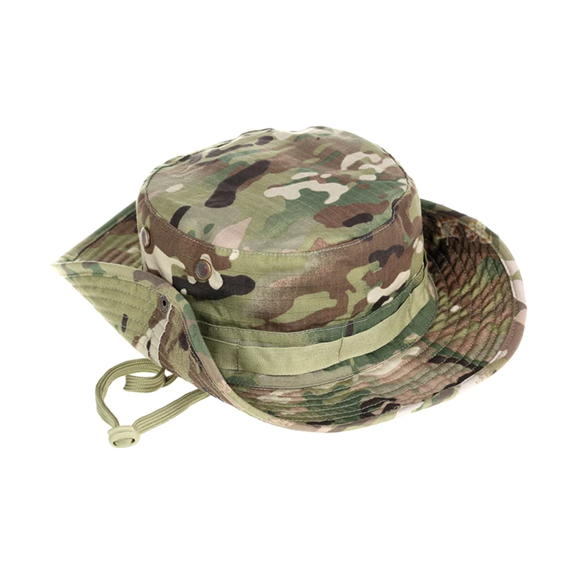 Gorra táctica para hombre, sombrero Boonie de camuflaje, Protector solar para exteriores, Paintball, Airsoft, entrenamiento militar, pesca, caza, senderismo, bufanda - imagen 2