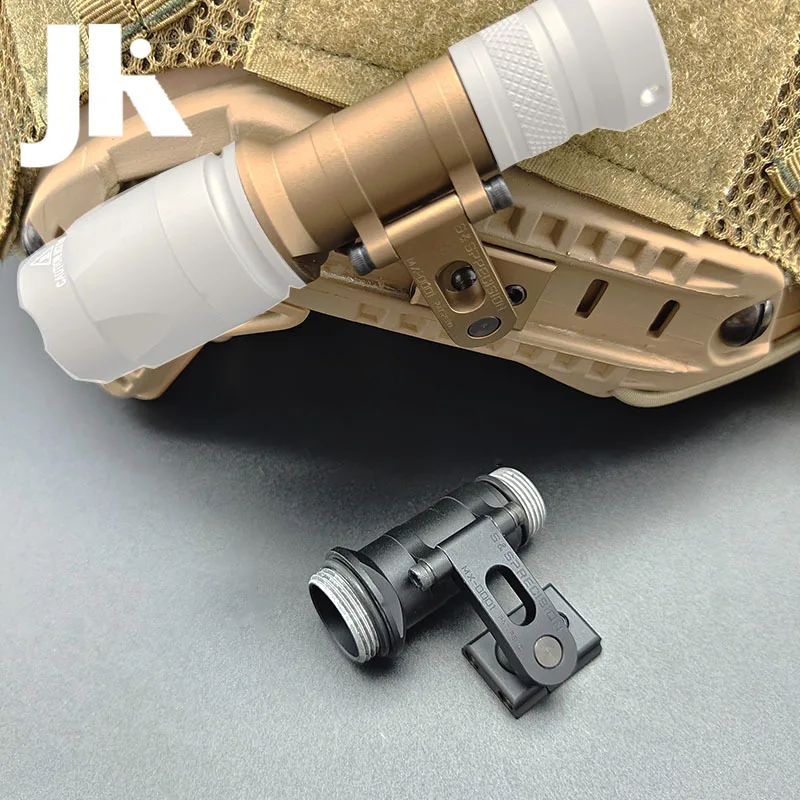 Soporte táctico M-AX SF para casco, soporte giratorio SS MAX para casco M-AX CAG, luz de explorador, Base para linterna SUREFIR M300 M600 - imagen 3