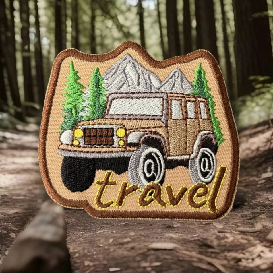Parche de viaje, insignia de moral táctica, apliques personalizados del ejército militar, pegatina para mochila, parches de gancho y bucle bordados para ropa - imagen 5
