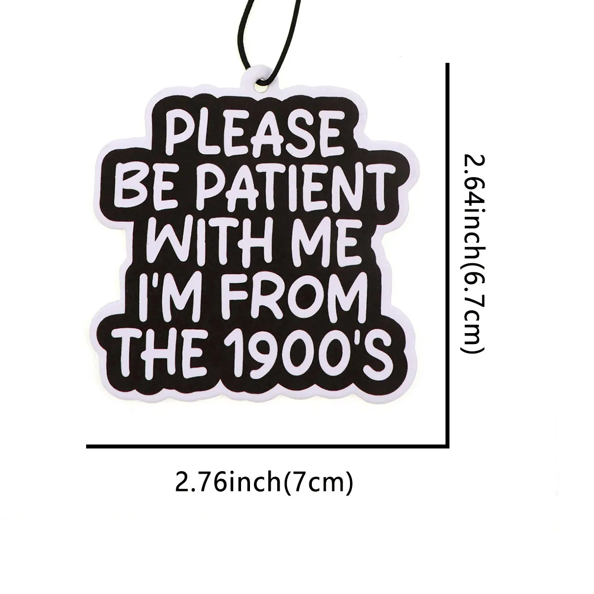 Ambientadores Vintage de los años 1900 con dicho divertido, tabletas de aromaterapia para coche, decoraciones colgantes para espejo retrovisor, colgantes para Interior de coche - imagen 2