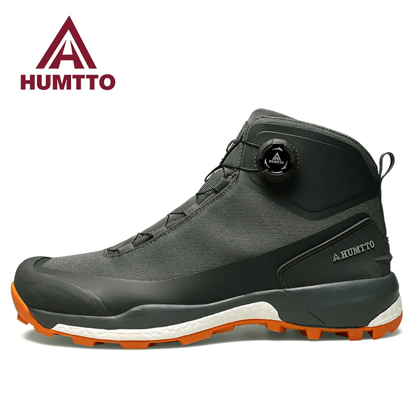 Zapatos de senderismo HUMTTO, zapatos de caza antideslizantes cálidos de invierno para hombre, botas de nieve acolchadas para deportes al aire libre para mujer, botas tácticas