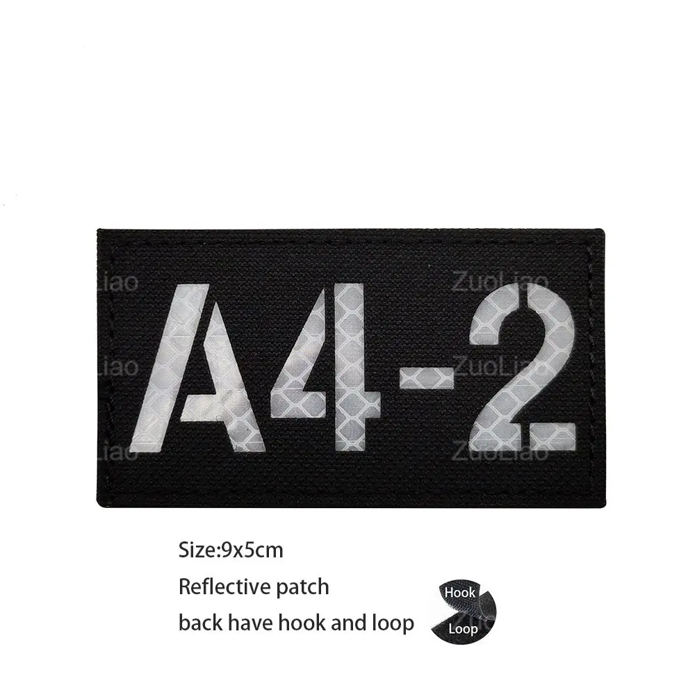 Insignia reflectante de número de llamada Ir A4-1 B1-2 1B9 2B9 mochila reflectante de camuflaje 3B2 3B1 3K1 con parches de gancho para ropa - imagen 4
