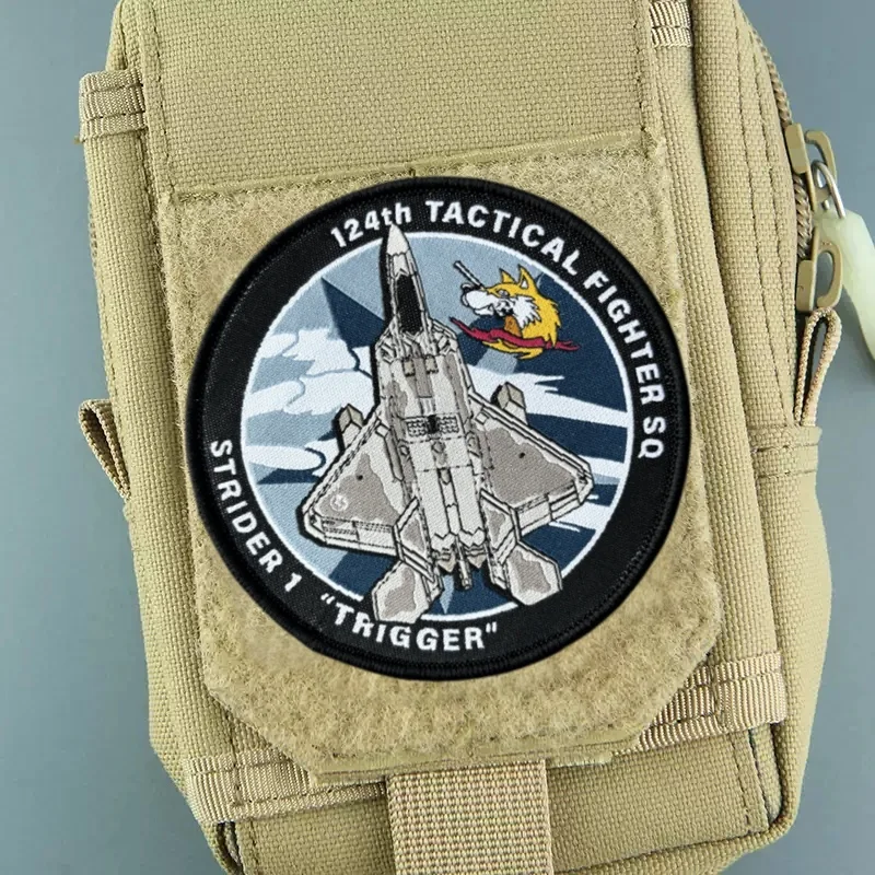 Parche de tela de combate Ace, juego táctico, insignia de moral circundante, parches militares con gancho, pegatinas para ropa y mochila - imagen 3
