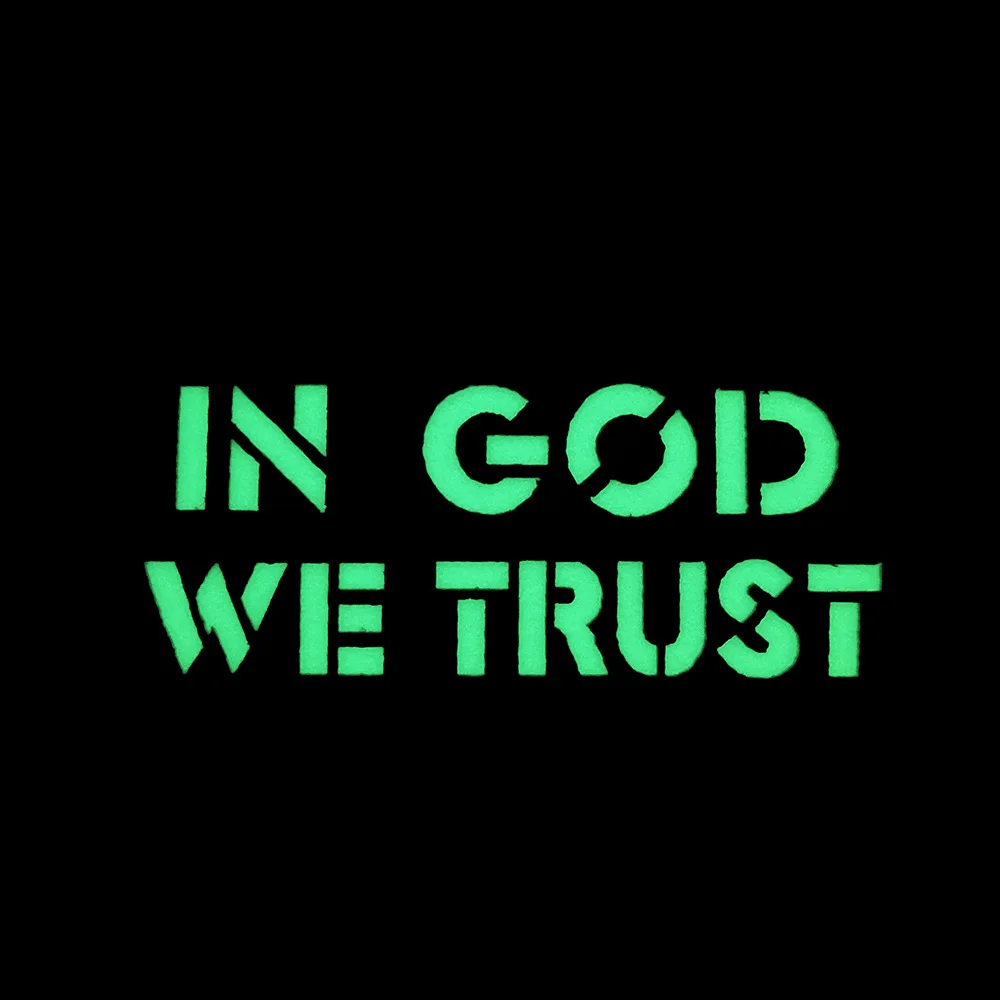 Parche bordado de Estados Unidos en Dios WE TRUST, parche reflectante IR con gancho y bucle, parches bordados para coser para gorra de mochila - imagen 3