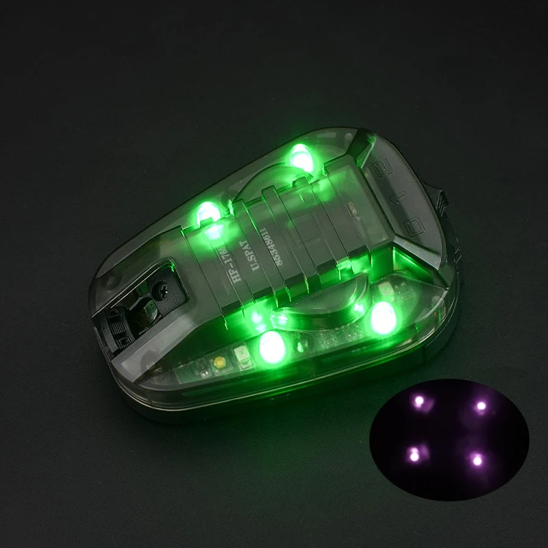 WADSN casco impermeable deportivo, luz azul, verde, rojo, estroboscópica IR, lámpara de Flash de señal de seguridad de supervivencia al aire libre, linterna de caza - imagen 4