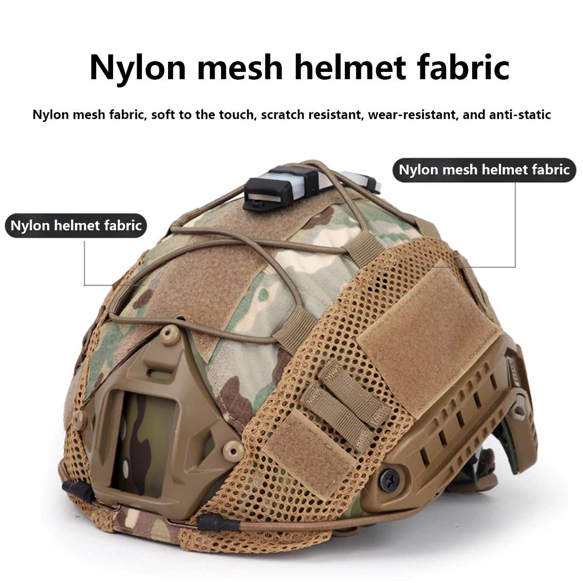 Cubierta de casco rápido para caza al aire libre, tiro militar táctico MH PJ BJ, cascos de tela, Paintball, juego de guerra, accesorios para casco de algodón - imagen 3