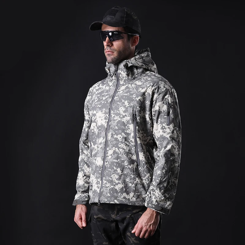 Ropa de marca Mege, chaqueta polar de camuflaje militar de otoño para hombre, ropa táctica del ejército, cazadores de camuflaje para hombre - imagen 4