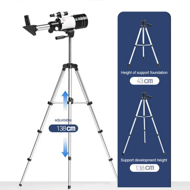Telescopio astronómico profesional con Zoom de 150 aumentos, trípode portátil de alta potencia HD, visión nocturna, espacio profundo, vista de estrellas, Luna y universo - imagen 4