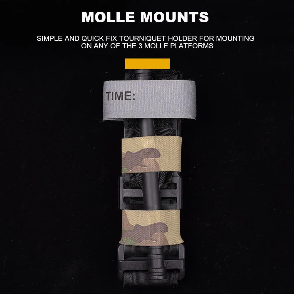 Soporte táctico para torniquete MOLLE, bolsa de retención TQ para SOF-T/C-A-T, caza al aire libre, Kit de primeros auxilios médico IFAK - imagen 2