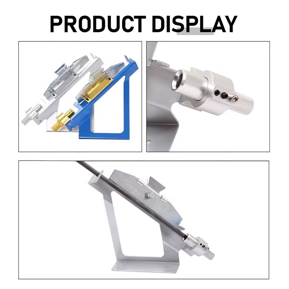 Equipo de caza con arco, plumas adhesivas, plantilla de Fletching ajustable, herramienta recta y helicoidal con abrazadera para herramienta de tiro con arco DIY - imagen 5