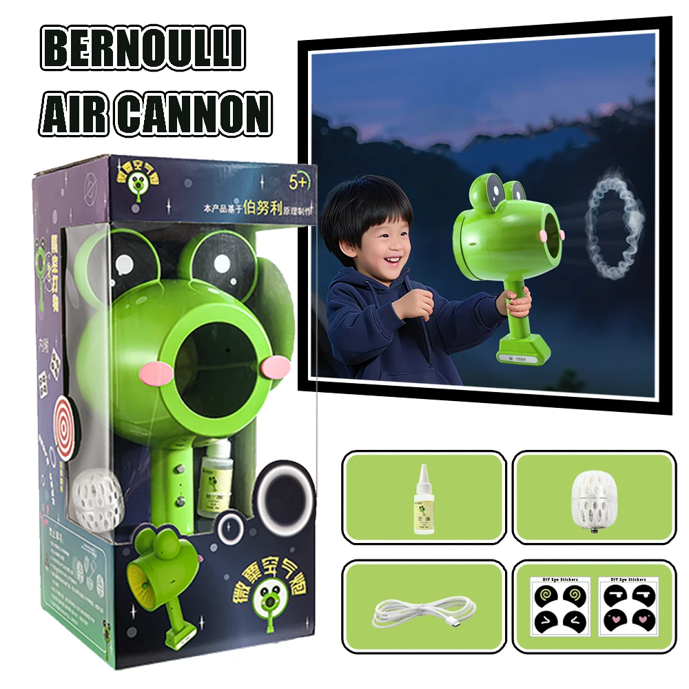 Juguete de cañón de aire del principio de Bernoulli para niños, regalo de Navidad, tecnología divertida y complicada, juguete de ventilación creativo, aprendizaje a través del juego - imagen 2