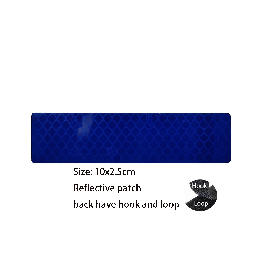 Reflector IR cortado con láser, malla de 8x5cm, Reflector de Color sólido, tira de 10x2,5 cm, insignia accesorio para bolsa, superventas - imagen 5