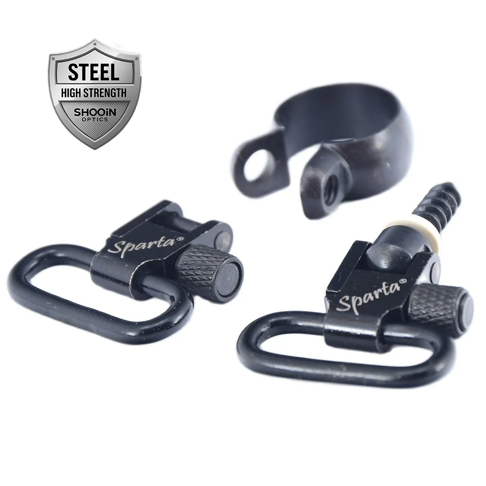 Sparta Quick Detachable Shoulder Sling Swivels Blued Steel Buckle For Most Single-Tube Hoop 1 Inch Strap Ring - imagen 2