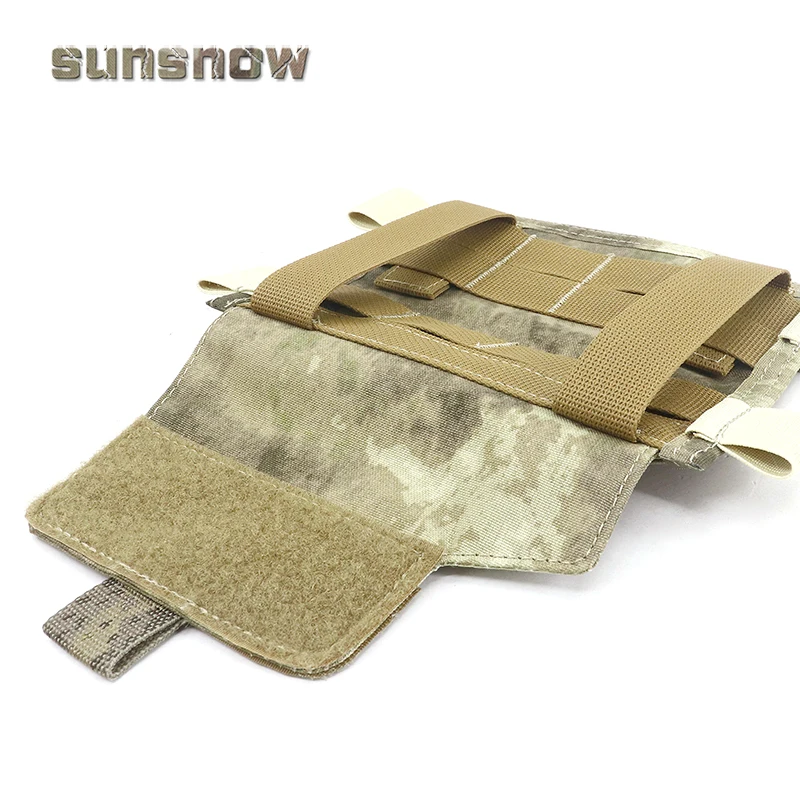 A-TACS AU táctico MOLLE administrador bolsa Panel pecho aparejo mapa bolsa chaleco de caza frontal MOLLE almacenamiento EDC herramientas bolsa - imagen 4