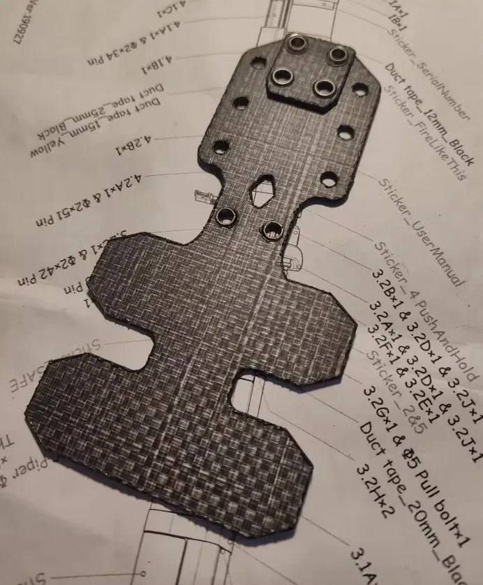 Placa adaptadora, placa tegris de montaje Molle Ptt universal para chalecos tácticos estilo Axl para V60/x50 U94 - imagen 3