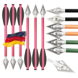 Flechas para ballesta con puntas de aluminio: caza y tiro