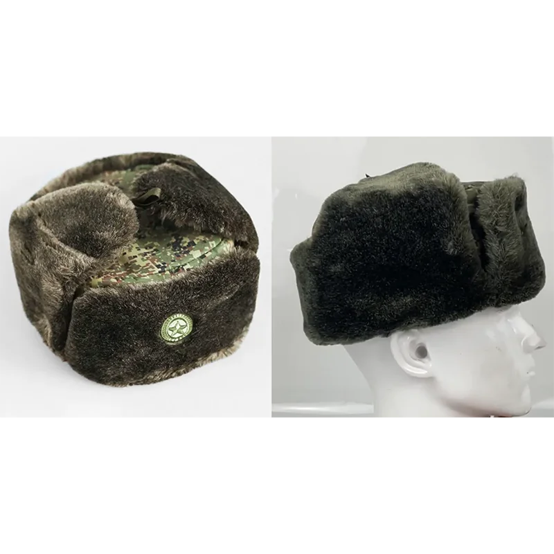 Sombrero VKBO tercera gen camuflaje forro polar orejeras invierno