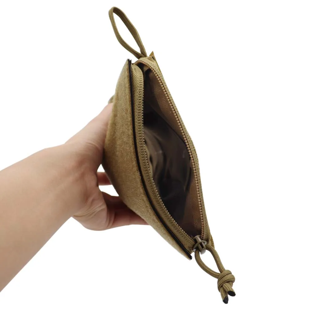 Bolsa organizadora de expansión integrada para montaje en el pecho táctico, cremallera de doble apertura, correas interiores, bolsa de accesorios para caza Airsoft - imagen 4