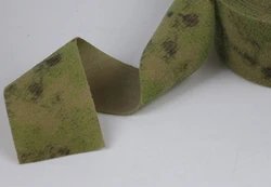 Cinta camuflaje táctica verde velcro superficie peluda