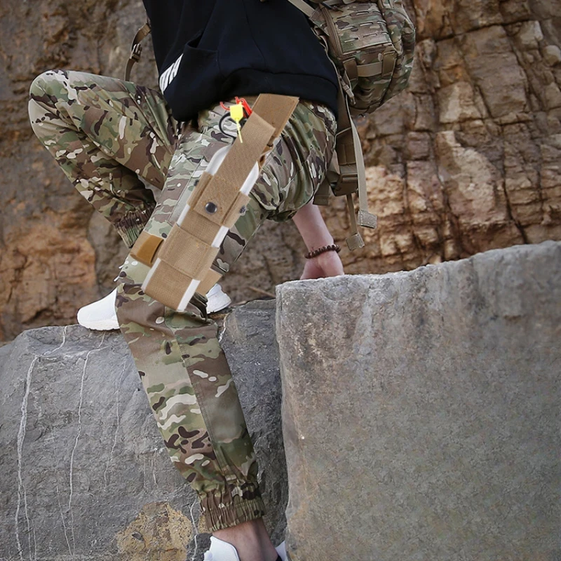 Funda táctica para botella de agua y hervidor de pierna, portadores de cinturón con bolsa MK9, bolsa para pierna para muslo, pulverizador de pimienta, Mini extintor - imagen 3