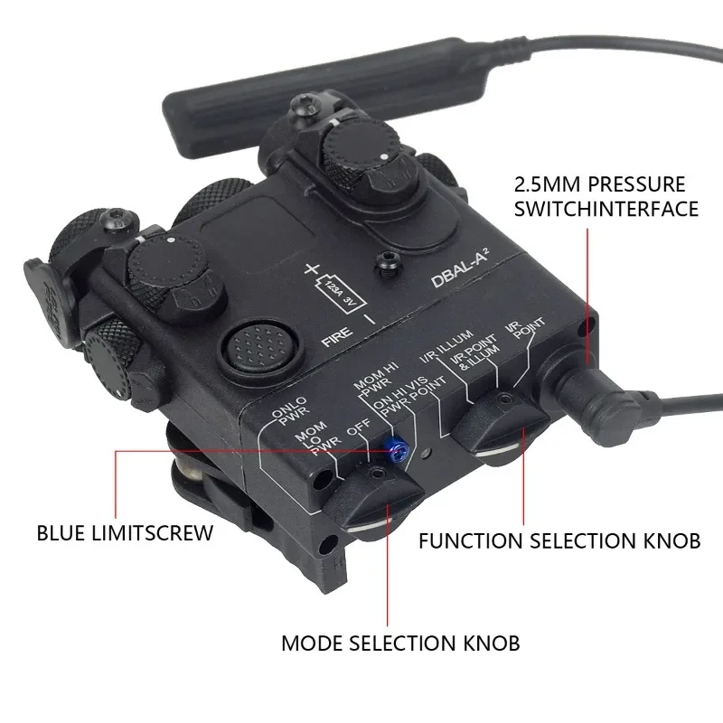 Caja láser táctica PEQ NGAL MAWL C1 DBAL A2, caja de batería sin función compatible con riel Picatinny de 20mm, modelo láser de arma Airsoft - imagen 5