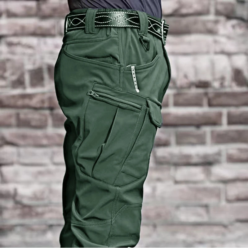 Hombres primavera otoño otoño militar Cargo elástico Camping senderismo escalada pantalones deportivos al aire libre pantalones tácticos de secado rápido - imagen 2