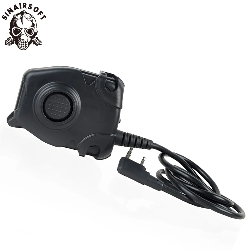Cable adaptador PTT de auriculares tácticos para auriculares tácticos Z ComtacII H50 MSA SORDIN H60 HD03 Kenwood Baofeng Radio bidireccional - imagen 2