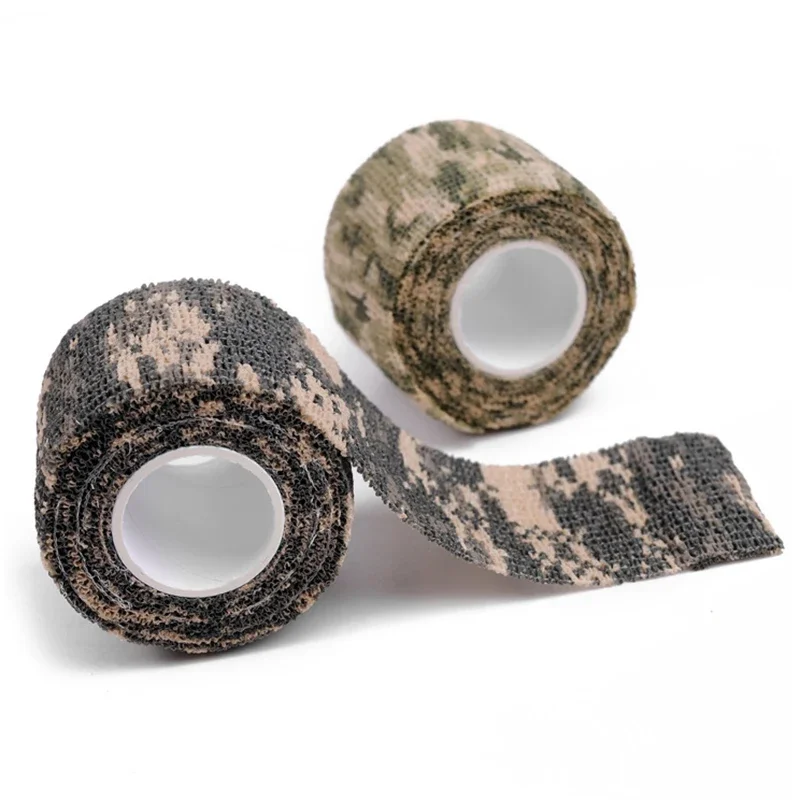 Cinta elástica de camuflaje del ejército de caza, duradera, desechable, impermeable, no tejida, vendaje para heridas en la muñeca, soporte deportivo, envoltura para tatuaje - imagen 4