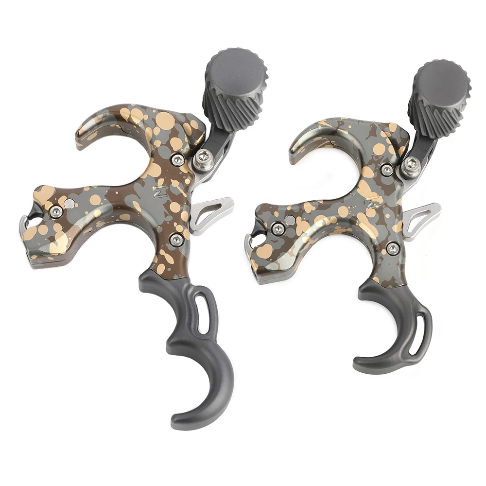 3/4 dedos ayuda tiro con arco liberación pulgar gatillo agarre ajustable pinza mano izquierda/derecha para arco compuesto accesorios de tiro - imagen 3