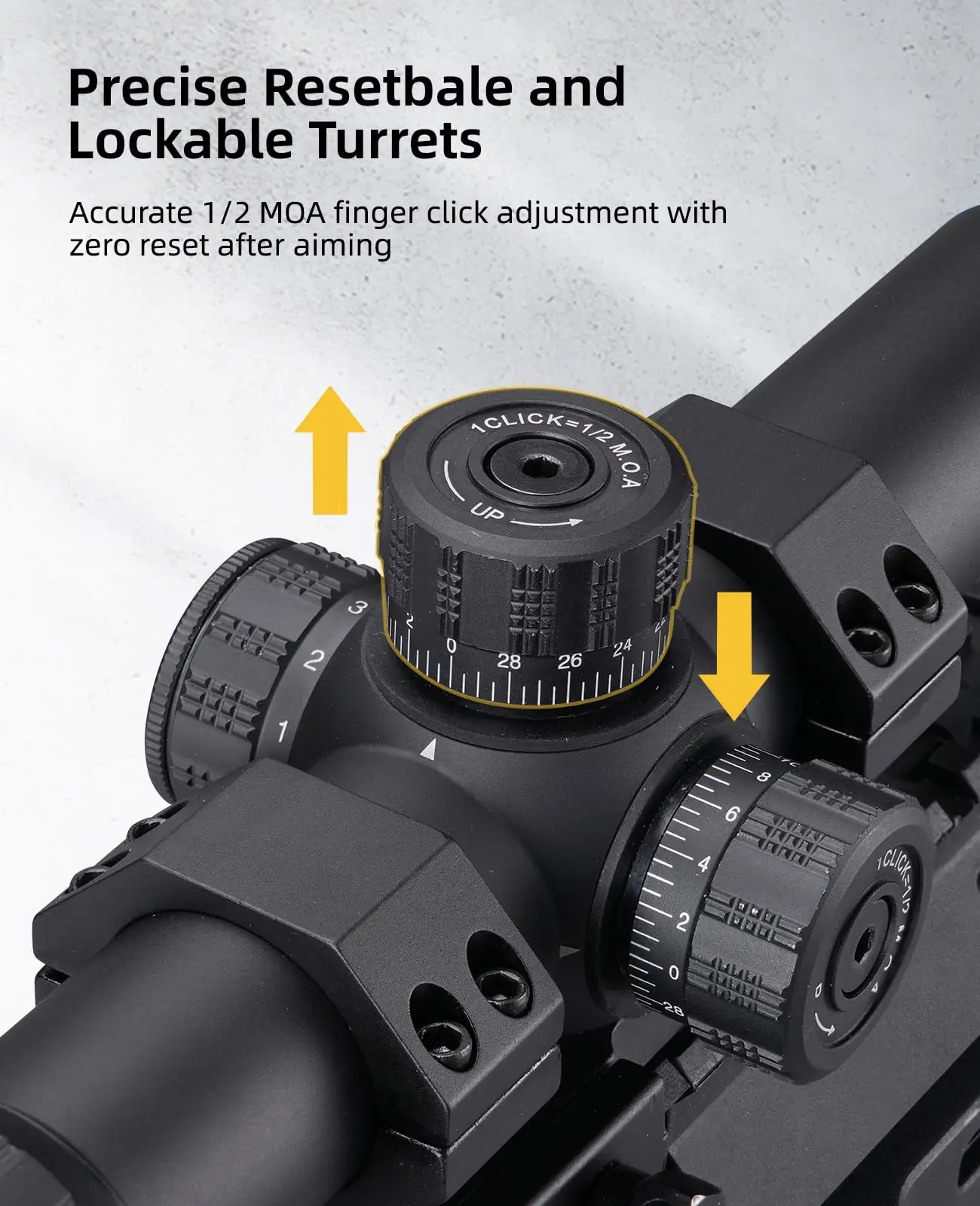 Mira telescópica para Rifle 1-8x24 LPVO, montaje en voladizo, telémetro iluminado, mira de retícula, segundo plano Focal, reinicio cero para Hu - imagen 5