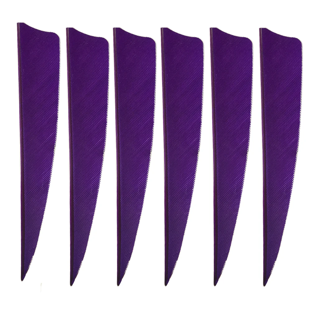 Plumas de flecha de tiro con arco, accesorios de flecha de caza, plumas de pavo de 8 colores, 4 pulgadas, 50 Uds. - imagen 3