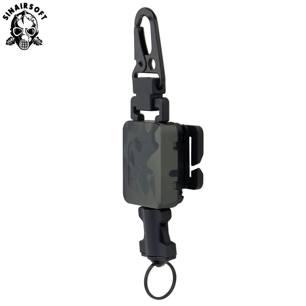 Llavero táctico antirrobo con hebilla colgante telescópica, abrazadera de correa de cuerda segura para exteriores, accesorios de gancho EDC para acampar y senderismo - imagen 4